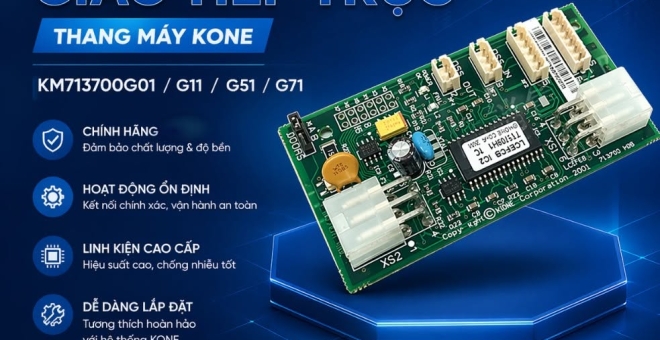 🔧 Bo mạch FCB giao tiếp trục thang máy KONE Model: KM713700G01 / G11 / G51 / G71